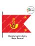 Indian Army Lancer Flag -Vehicle Flag (Army Infantry Regiments) | Indian Military Stiffener Flag with Double Side Logo (9