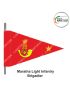 Indian Army Lancer Flag -Vehicle Flag (Army Infantry Regiments) | Indian Military Stiffener Flag with Double Side Logo (9