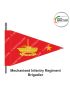 Indian Army Lancer Flag -Vehicle Flag (Army Infantry Regiments) | Indian Military Stiffener Flag with Double Side Logo (9