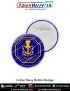 Personalised Indian Navy Button Badge : ArmyNavyAir.com