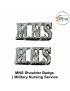 Army MNS Uniform Shoulder Title- Badge ( Indian Armed Forces Medical Service ) Indian Army  Military Nursing Service Shoulder Title- Badge Metal (Chrome)