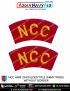 NCC | National Cadet Corps Arm | Shoulder Title (Army Wing) Premium : ArmyNavyAir.com-Army Arm Title (Plain) with Velcro
