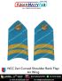 NCC | National Cadet Corps Shoulder Ranks Flap |Epaulette (All Wings) : ArmyNavyAir.com-Air SCUO Curved (Zari On Blue)