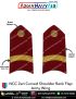 NCC | National Cadet Corps Shoulder Ranks Flap |Epaulette (All Wings) : ArmyNavyAir.com-Army CUO Curved (Zari On Red)
