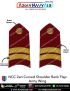NCC | National Cadet Corps Shoulder Ranks Flap |Epaulette (All Wings) : ArmyNavyAir.com-Army SCUO Curved (Zari On Red)