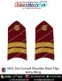 NCC | National Cadet Corps Shoulder Ranks Flap |Epaulette (All Wings) : ArmyNavyAir.com-Army SCUO Curved (Zari On Red)
