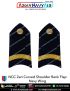 NCC | National Cadet Corps Shoulder Ranks Flap |Epaulette (All Wings) : ArmyNavyAir.com-Navy CUO Curved (Zari On Black)