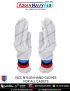 NCC | National Cadet Corps Hand Gloves Nylon White with Ribbed Tricolour 