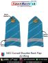 NCC | National Cadet Corps Shoulder Ranks Flap |Epaulette (All Wings) : ArmyNavyAir.com-Air CUO Curved (White On Blue) 