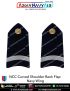 NCC | National Cadet Corps Shoulder Ranks Flap |Epaulette (All Wings) : ArmyNavyAir.com-Navy CUO Curved (White On Black)