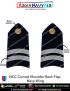 NCC | National Cadet Corps Shoulder Ranks Flap |Epaulette (All Wings) : ArmyNavyAir.com-Navy SCUO Curved (White  On Black)