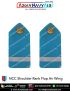 NCC | National Cadet Corps Shoulder Ranks Flap |Epaulette (All Wings) : ArmyNavyAir.com-Air  CUO Flat (White  On Blue ) 