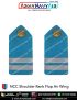 NCC | National Cadet Corps Shoulder Ranks Flap |Epaulette (All Wings) : ArmyNavyAir.com-Air SCUO Flat (White On Blue )