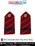 NCC | National Cadet Corps Shoulder Ranks Flap |Epaulette (All Wings) : ArmyNavyAir.com- Army CUO Flat (Black On Red) 