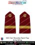 NCC | National Cadet Corps Shoulder Ranks Flap |Epaulette (All Wings) : ArmyNavyAir.com- Army CUO Flat (Zari On Red)