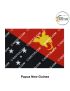 International-National Flag Of Your Country (All - Ocean Country Flags ) Indoor- Outdoor : Chughs Navyug -Papua New Guinea-H 2' x W 3'