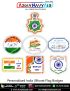 India Bharat Flag Badge : ArmyNavyAir.com 