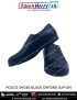 Police Shoes Black Oxford Slip-on