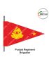 Indian Army Lancer Flag -Vehicle Flag (Army Infantry Regiments) | Indian Military Stiffener Flag with Double Side Logo (9