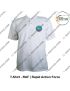 CAPF T Shirt |Central Armed Police Force T Shirt White  PC With Collar -RAF | Rapid Action Force -Medium