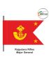 Indian Army Lancer Flag -Vehicle Flag (Army Infantry Regiments) | Indian Military Stiffener Flag with Double Side Logo (9