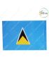 International-National Flag Of Your Country (All - North America Country Flags ) Indoor- Outdoor : Chughs Navyug -Saint Lucia- H 12