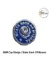 SBM Security Uniform Cap Badge (Nationalised Bank Of India) State Bank Of Mysore Security Cap Badge Metal (Chrome)