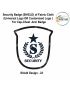 Security Badge (SHIELD) oF Fabric-Cloth (Universal Logo OR Customised Logo ) For Cap-Chest -Arm Badge-Shield Design 23-2 Inch Height