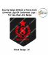 Security Badge (SHIELD) oF Fabric-Cloth (Universal Logo OR Customised Logo ) For Cap-Chest -Arm Badge-Shield Design 25-2 Inch Height