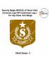 Security Badge (SHIELD) oF Fabric-Cloth (Universal Logo OR Customised Logo ) For Cap-Chest -Arm Badge-Shield Design 2-2 Inch Height