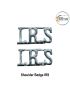 IRS Security Uniform Shoulder Title- Badge (Customs & Indirect Taxes) Indian Revenue Service Shoulder Title- Badge English Metal  (Chrome)
