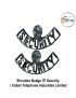 ITI Security Uniform Shoulder Title -Badge ( Public Sector Unit ) Indian Telephone Industries Limited Shoulder Title- Badge Metal (Chrome)