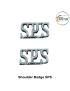 SPS Security Uniform Shoulder Title-Badge ( Security Agency- Services) SPS Security Shoulder Title-Badge Metal ( Chrome) 