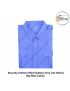 Security Uniform Shirt (Suiting Terry cot Fabric) (Half-Short Sleeve ) OR (Full Sleeve) With Breast Pockets &amp; Scalloped Flaps &amp; Shoulder Straps-Sky Blue-Shirt Full Sleeves