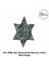 BEML-Bharat Earth Movers Limited Security Rank Metal Star Chrome (Big) With BEML Logo Inscripted Size 25mm x 25mm: Chughs Navyug  