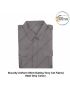 Security Uniform Shirt (Suiting Terry cot Fabric) (Half-Short Sleeve ) OR (Full Sleeve) With Breast Pockets &amp; Scalloped Flaps &amp; Shoulder Straps-Steel Grey-Shirt Full Sleeves