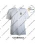 CAPF T Shirt |Central Armed Police Force T Shirt White  PC With Collar -CD|Civil Defence-Small