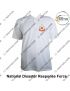 CAPF T Shirt |Central Armed Police Force T Shirt White  PC With Collar -NDRF |National Disaster Response Force-Small