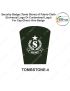 Security Badge (Tomb Stone) oF Fabric-Cloth (Universal Logo OR Customised Logo ) For Cap-Chest -Arm Badge-TS Design 4-2 Inch Height