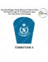 Security Badge (Tomb Stone) oF Fabric-Cloth (Universal Logo OR Customised Logo ) For Cap-Chest -Arm Badge-TS Design 5-2 Inch Height