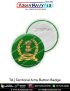 Personalised Territorial Army Button Badge : ArmyNavyAir.com