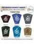 Security Badge (Tomb Stone) oF Fabric-Cloth (Universal Logo OR Customised Logo ) For Cap-Chest -Arm Badge-Customised Of Your Choice-2 Inch Height