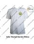 CAPF T Shirt |Central Armed Police Force T Shirt White  PC With Collar -ITBP | Indo Tibetan Border Police-Small