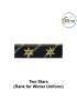  Indian Coast Guard Rank & Branch Badges (Sailors) For Winter Uniform-II GC Star |2 Good Conduct Star ( New Technology ) 1.9cm H X 6.5cm W