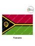 International-National Flag Of Your Country (All - Ocean Country Flags ) Indoor- Outdoor : Chughs Navyug -Vanuatu- H 12