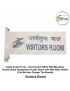 Indian Armed Force -Government  Office Wall Mounting  Double Sided Designation Acrylic Board with Wall Slide Holder (Can Be Inter Change The Boards)-VISITORS ROOM