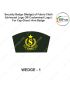 Security Badge (Wedge) oF Fabric-Cloth (Universal Logo OR Customised Logo ) For Cap-Chest -Arm Badge- WEDGE Design 1-2 Inch Height