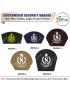 Security Badge (Wedge) oF Fabric-Cloth (Universal Logo OR Customised Logo ) For Cap-Chest -Arm Badge-Customised Of Your Choice-2 Inch Height