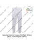 Security Uniform Trouser-Pant (Terry cot  Suiting P.V Fabric)  -White