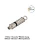 Police- Security Whistle Long (Metal -Chrome) (Metropolitan) 